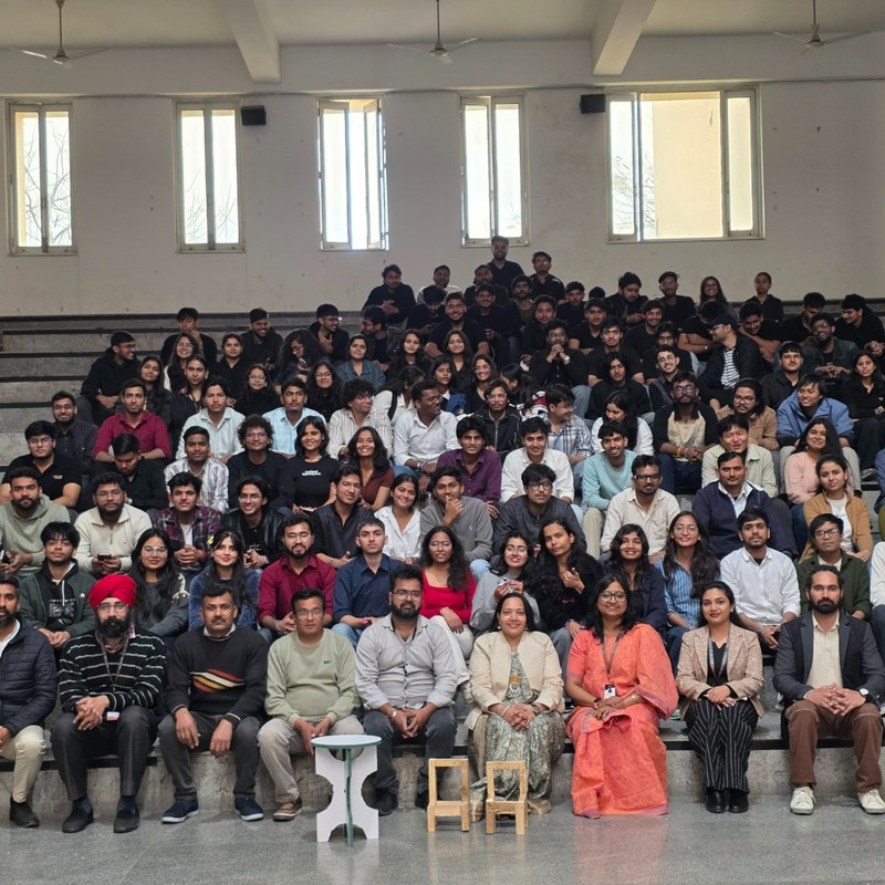 Cohort group photograph after a session